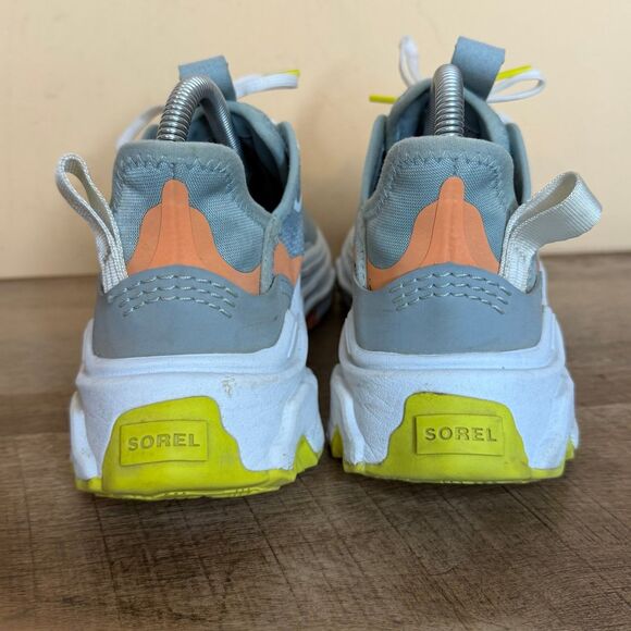 Sorel Kinetic Breakthru Day Lace Shoes Sneakers Womens Sz 8.5 M Gray Camo NL4689 - Picture 2 of 8